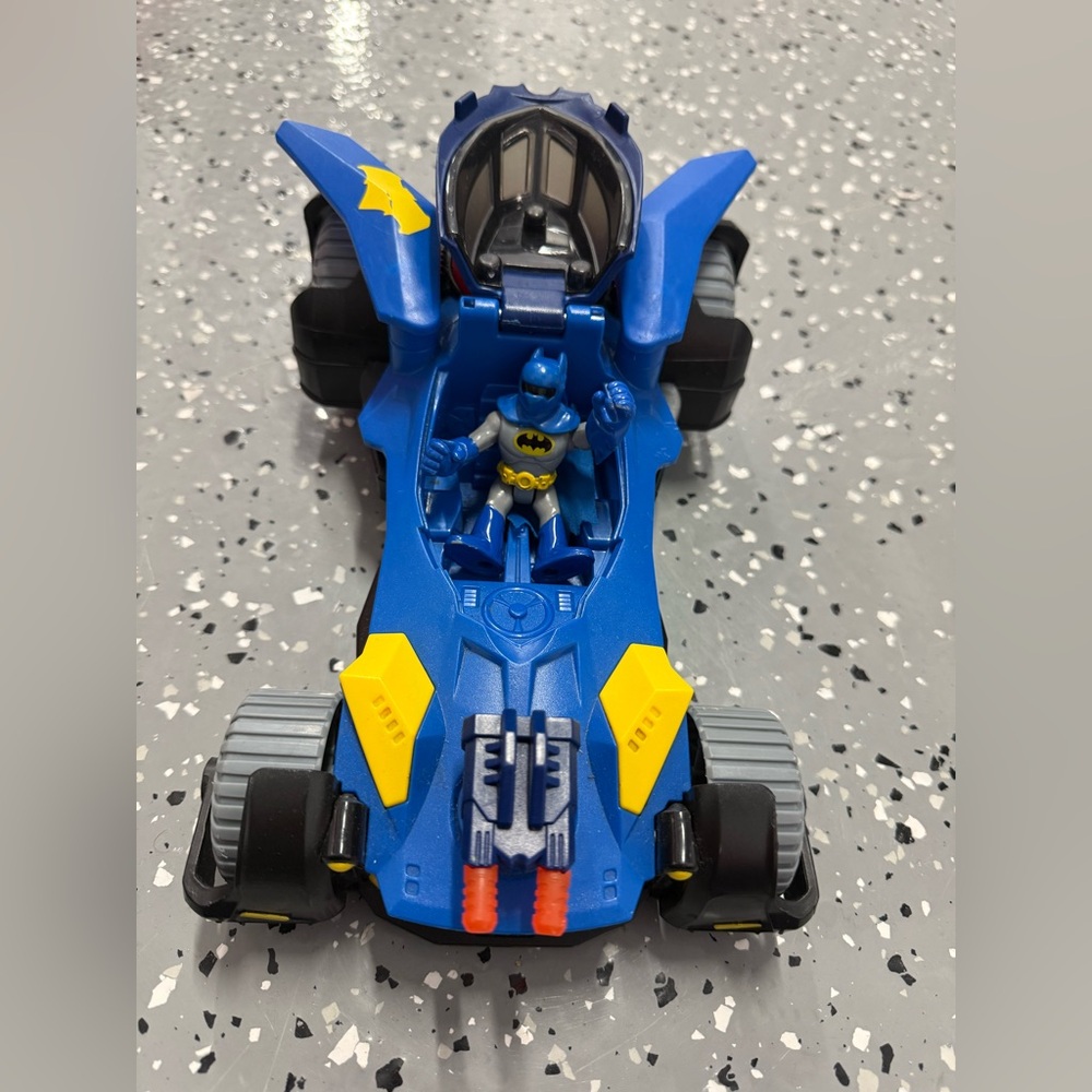 Fisher-Price Blue and Yellow Batman Vehicle